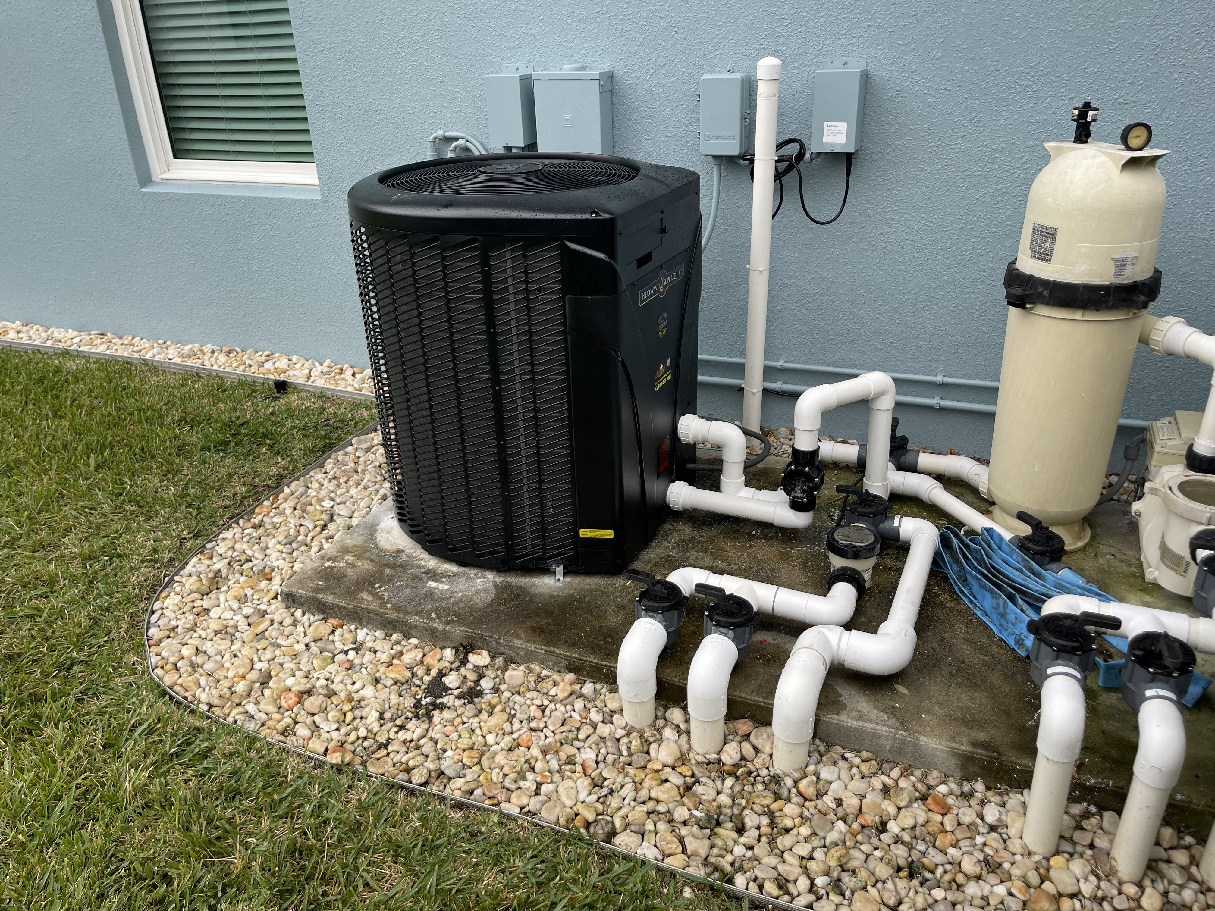 After Heater Replacement on Concrete Pad